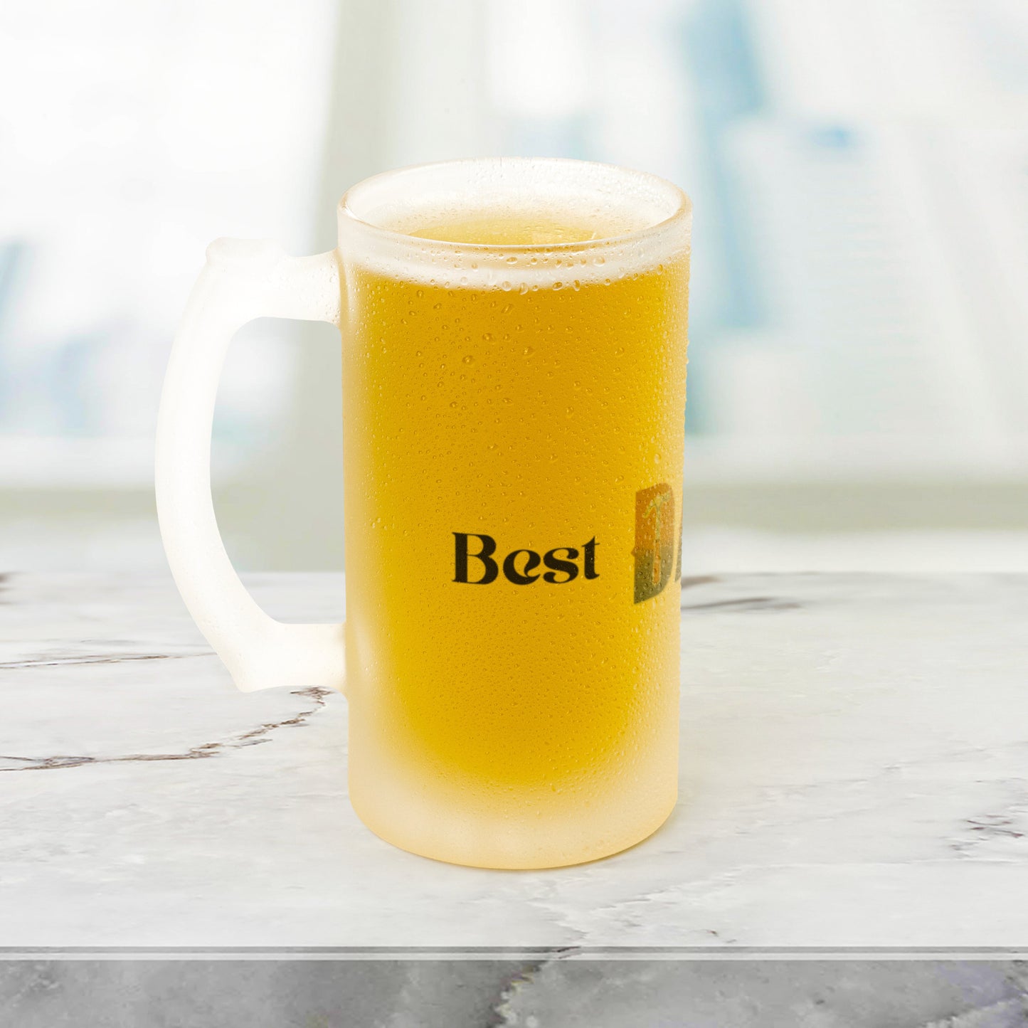 Best DAD Ever Frosted Beer Stein