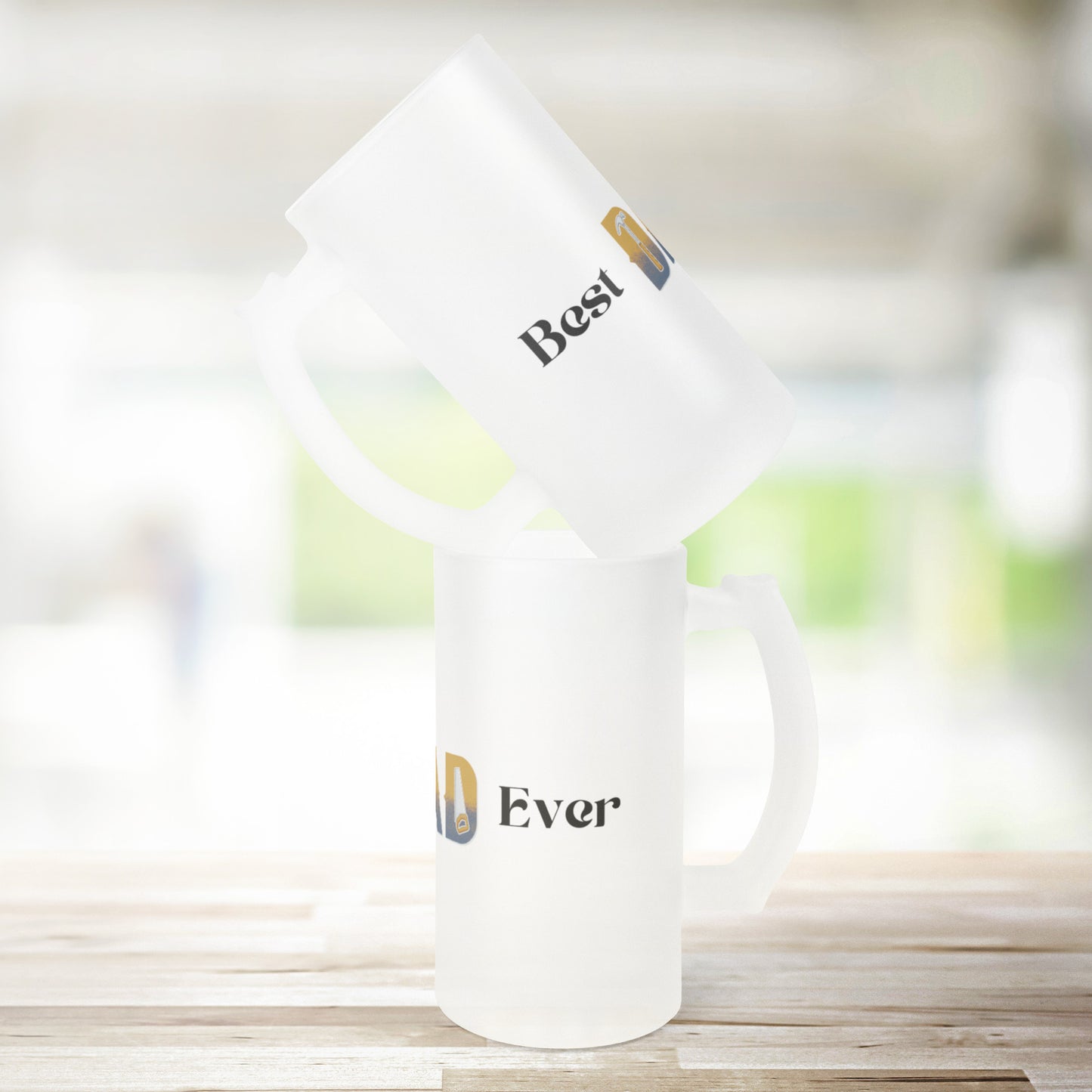 Best DAD Ever Frosted Beer Stein
