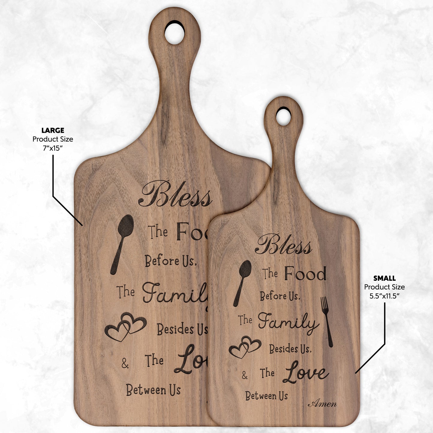 Bless The Food Cutting Board
