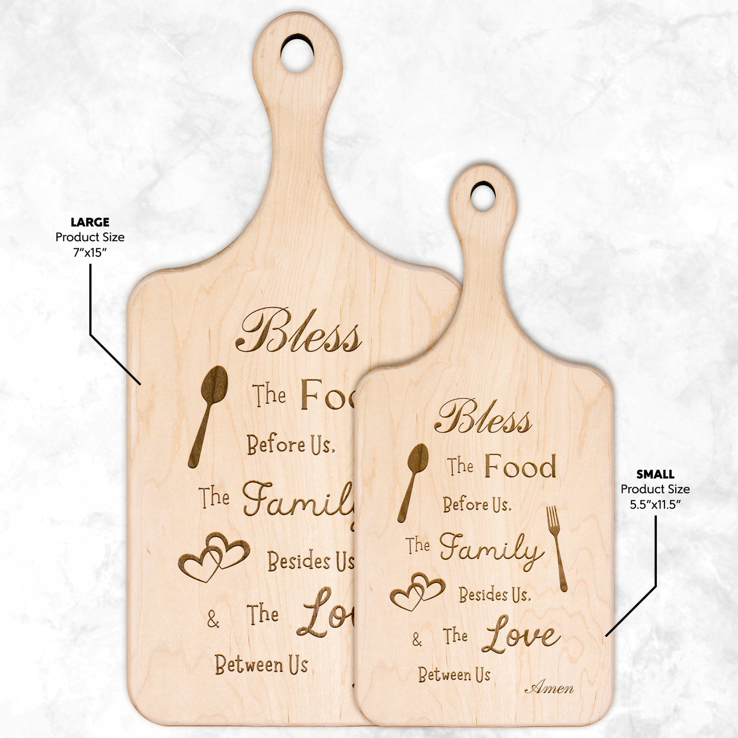 Bless The Food Cutting Board
