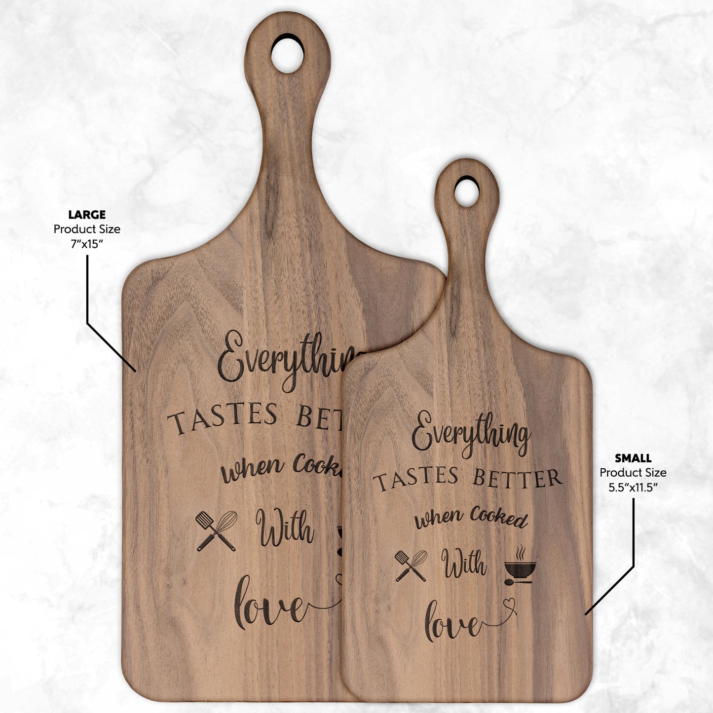 Cooked with Love Cutting Board