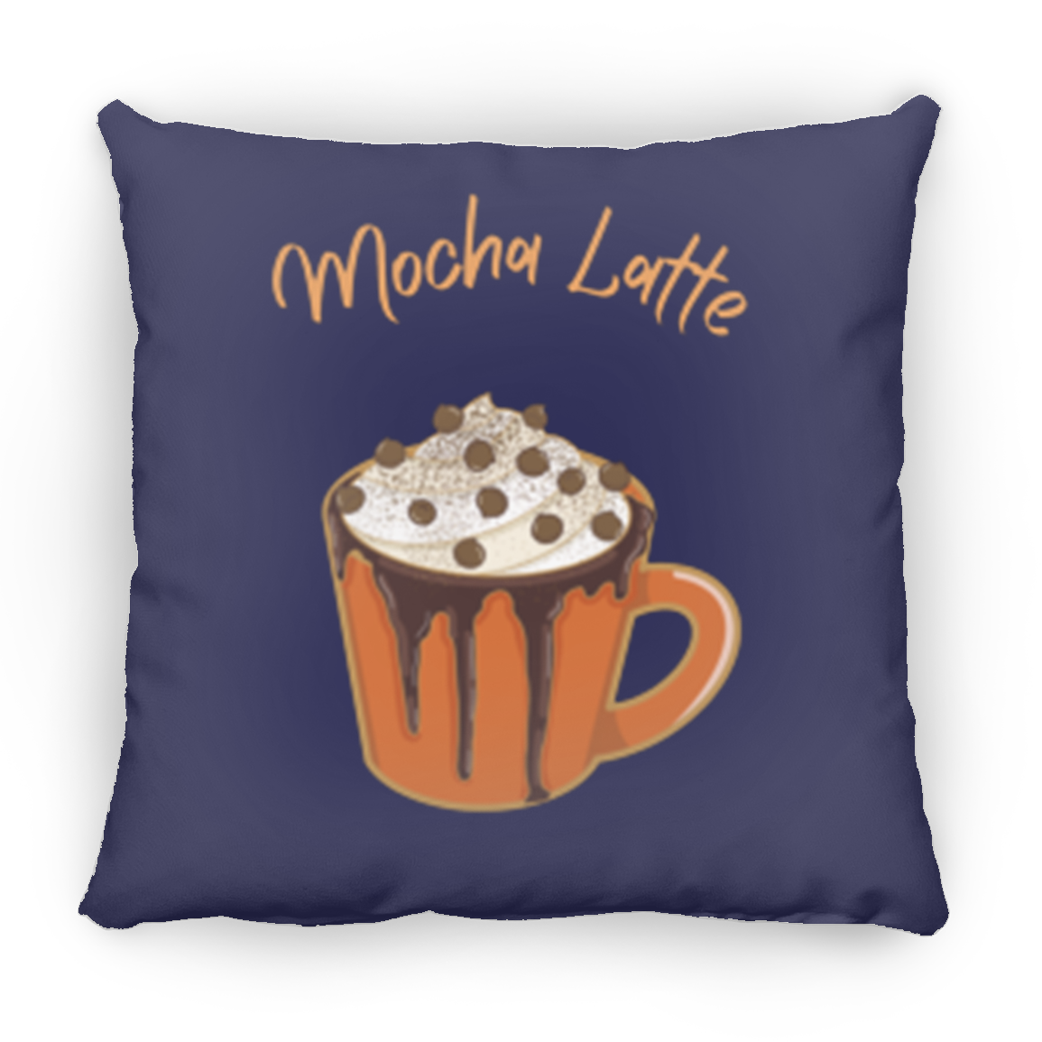 Mocha Latte Medium Square Fall Pillow
