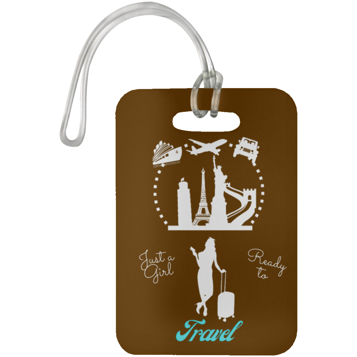 Travel Girl Luggage Bag Tag