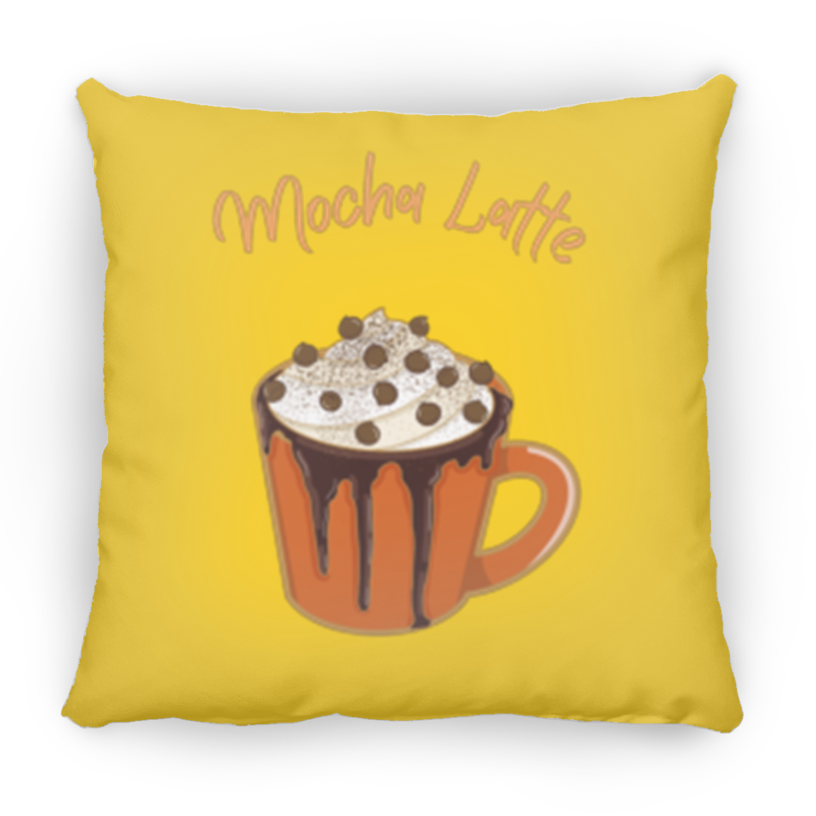 Mocha Latte Medium Square Fall Pillow