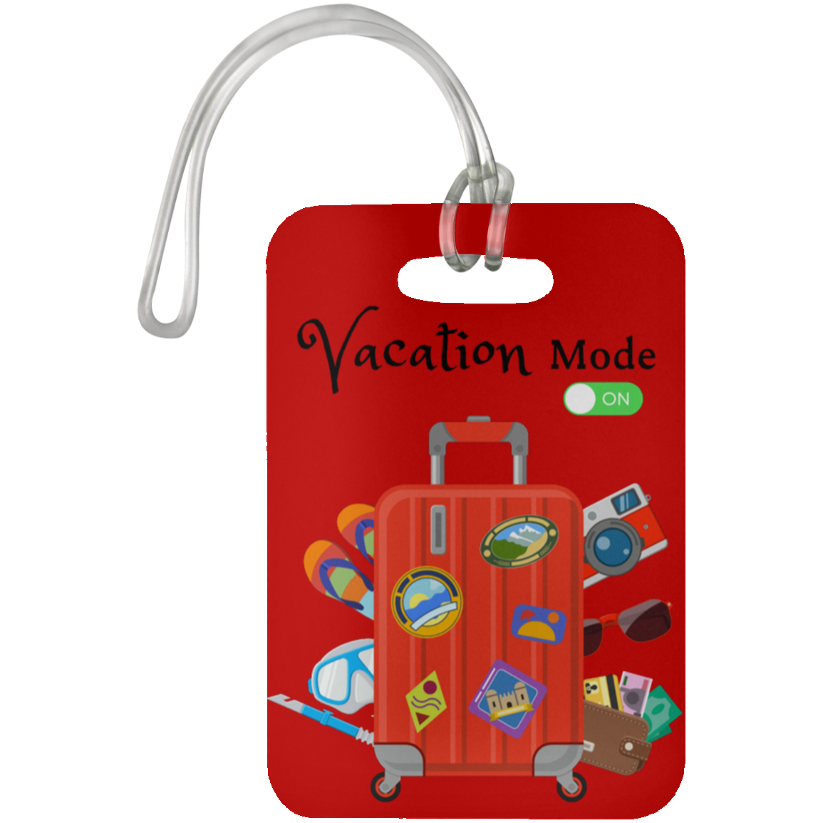 "Vacation Mode ON" Luggage Bag Tag