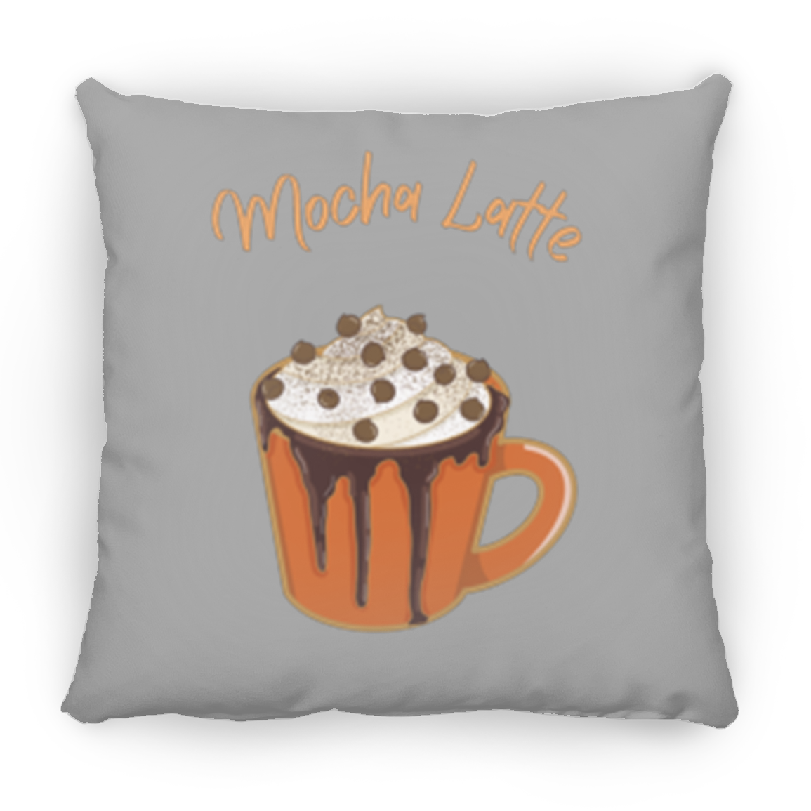 Mocha Latte Medium Square Fall Pillow