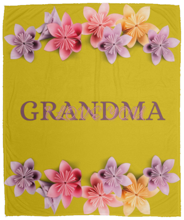 "I Love You Grandma" Cozy Plush Fleece Blanket - 50x60