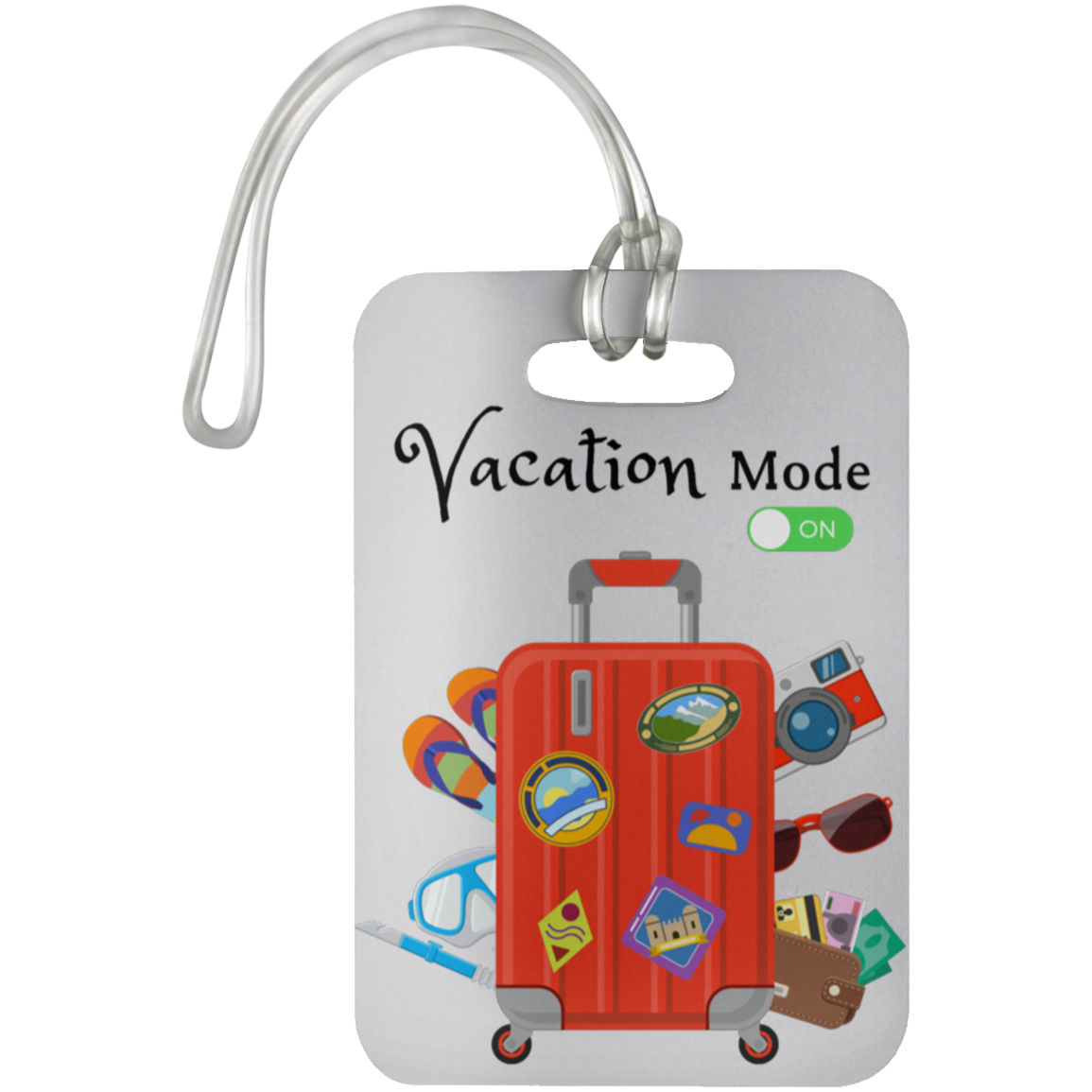 "Vacation Mode ON" Luggage Bag Tag