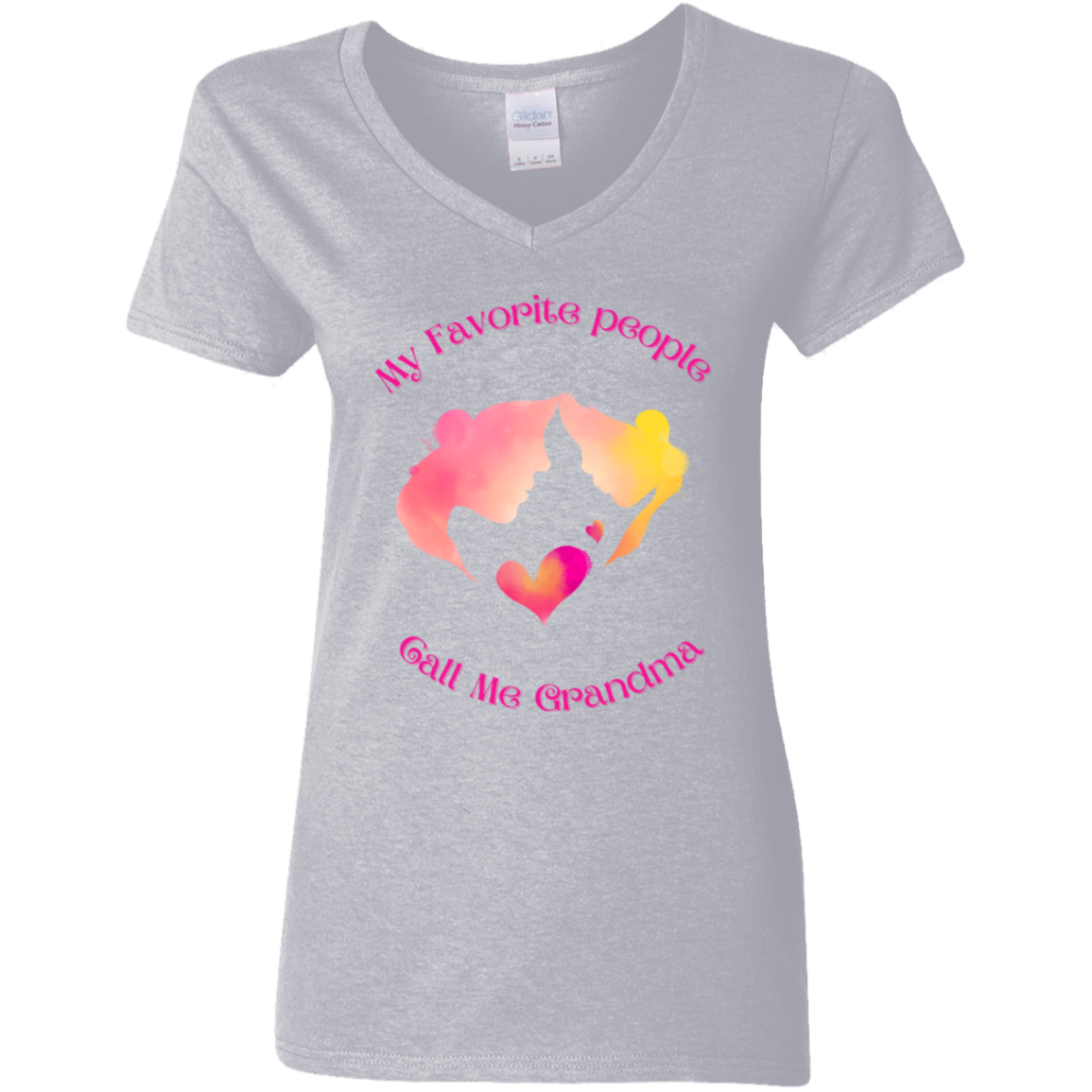 My Favorite People Call Me Grandma  V-Neck T-Shirt