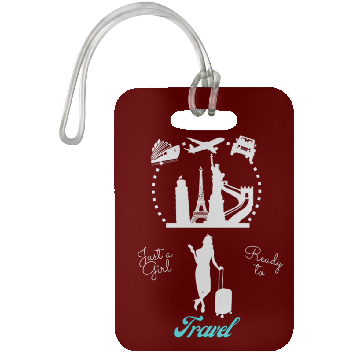 Travel Girl Luggage Bag Tag