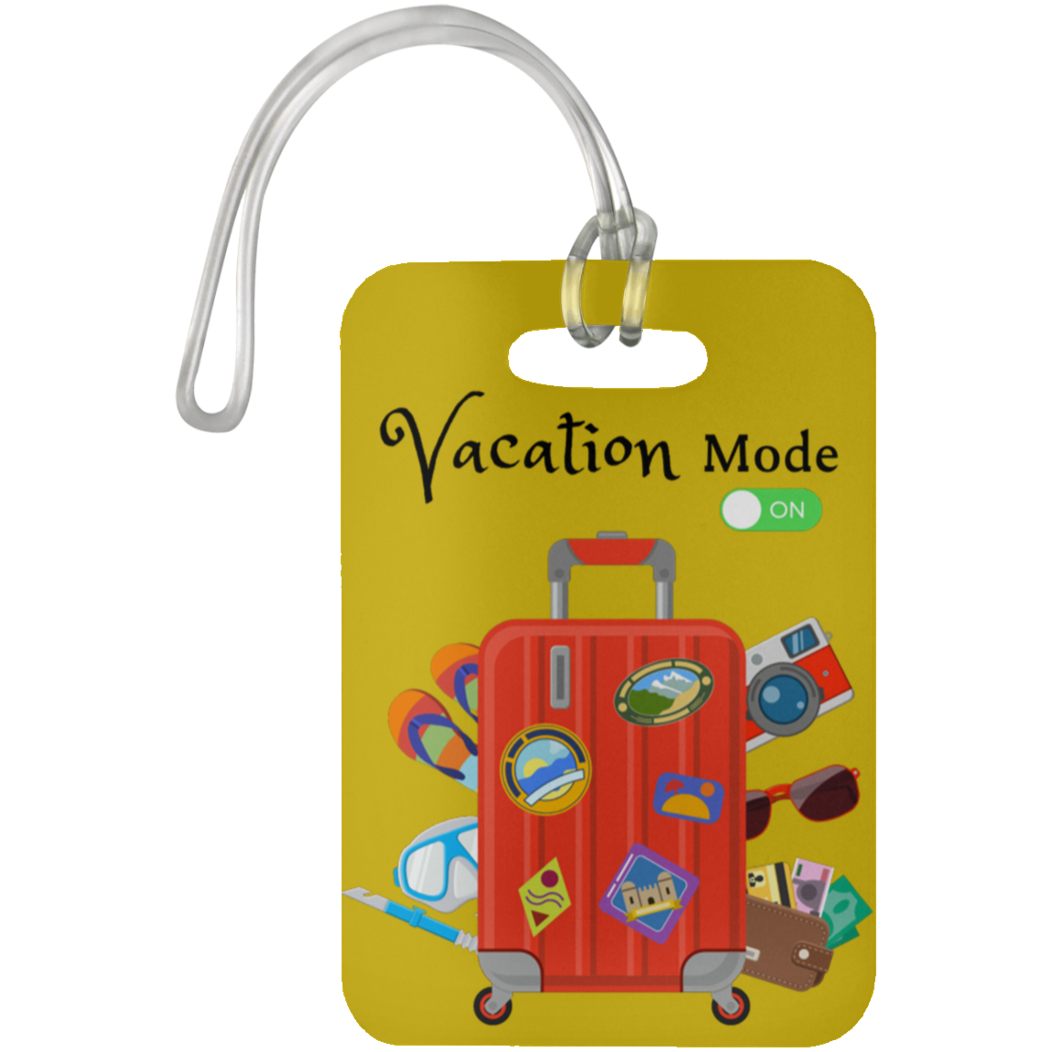 "Vacation Mode ON" Luggage Bag Tag