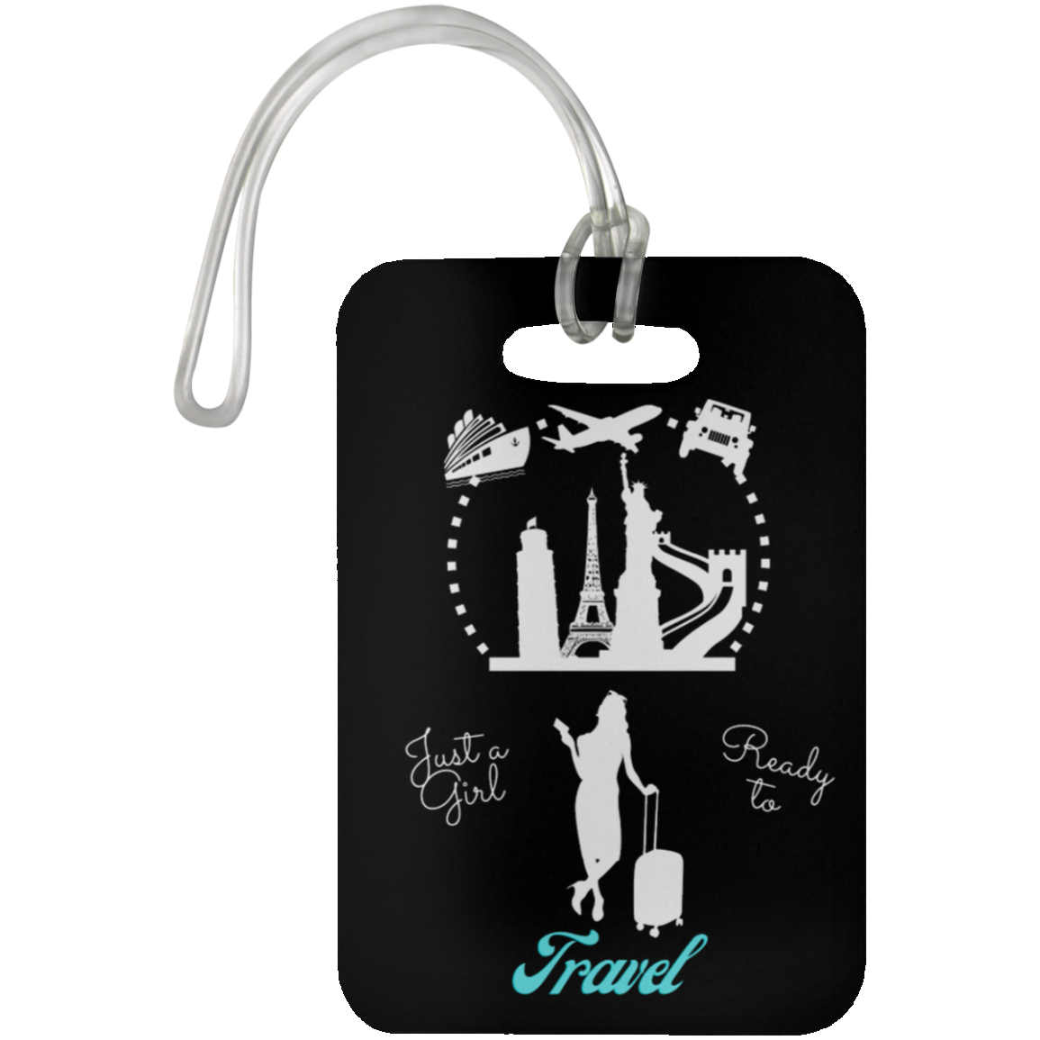Travel Girl Luggage Bag Tag