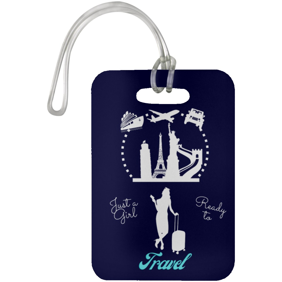 Travel Girl Luggage Bag Tag
