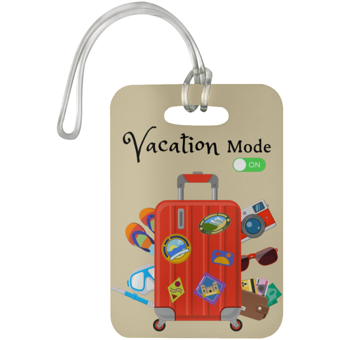 "Vacation Mode ON" Luggage Bag Tag