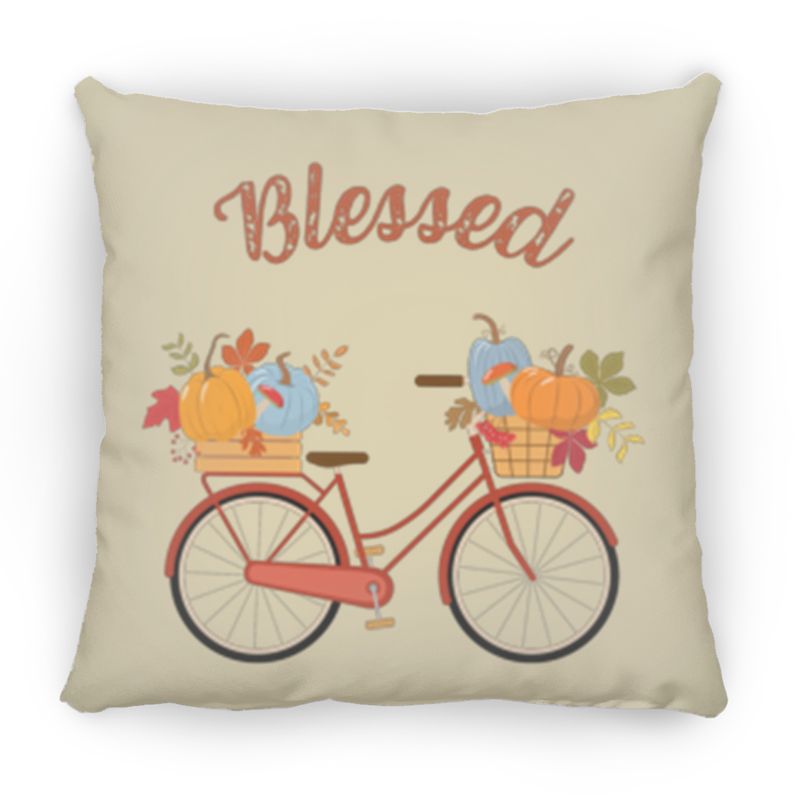 Bicycle Medium Square Fall Pillow