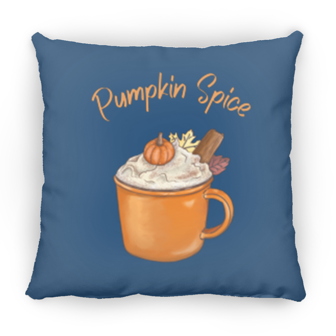 Pumpkin Spice Medium Square Fall Pillow