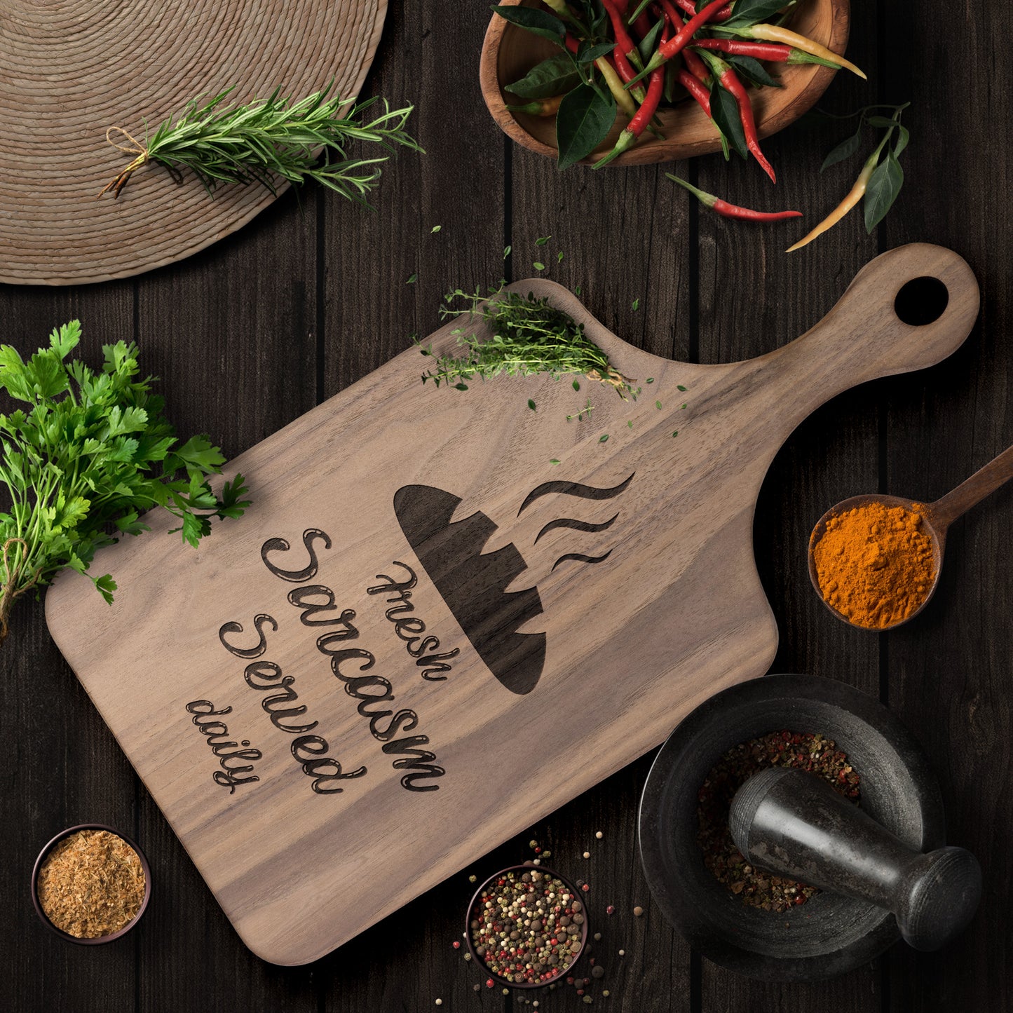 Fresh Sarcasm Cutting Board