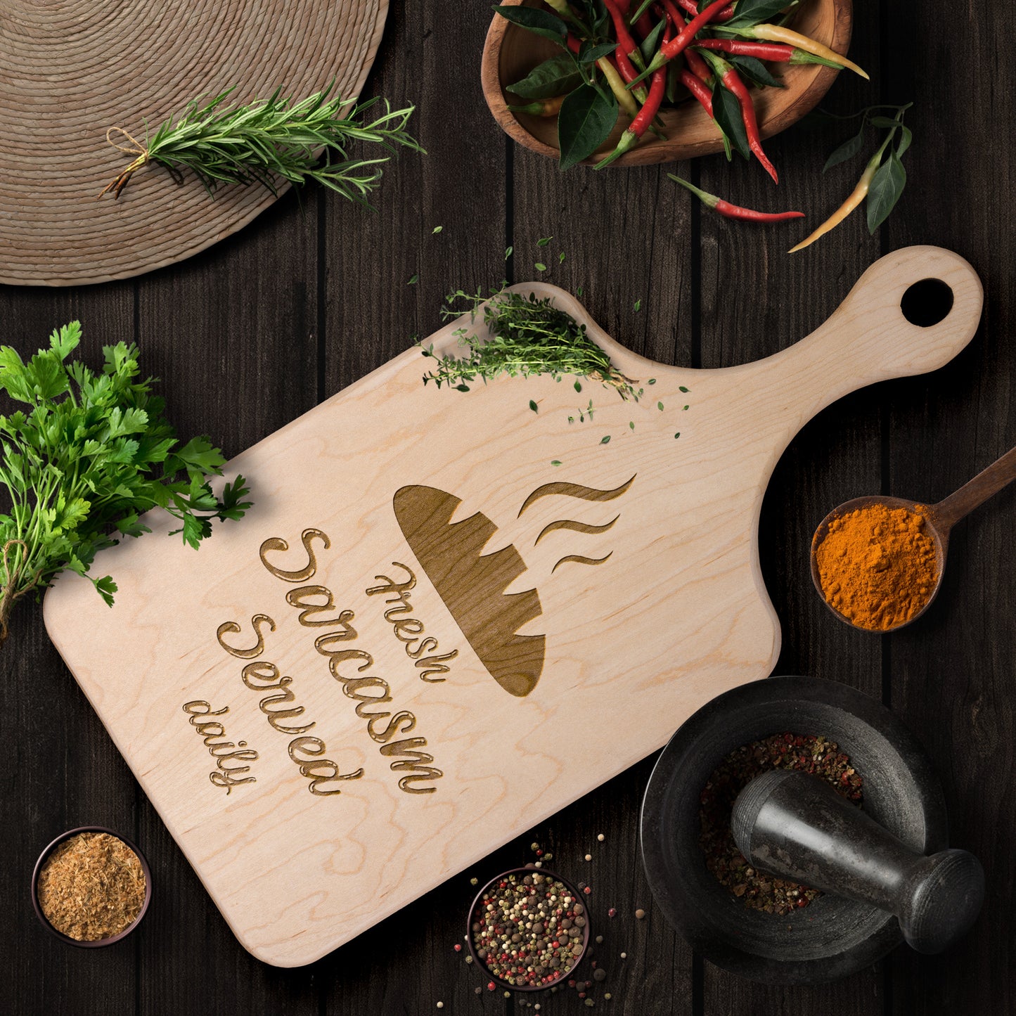 Fresh Sarcasm Cutting Board