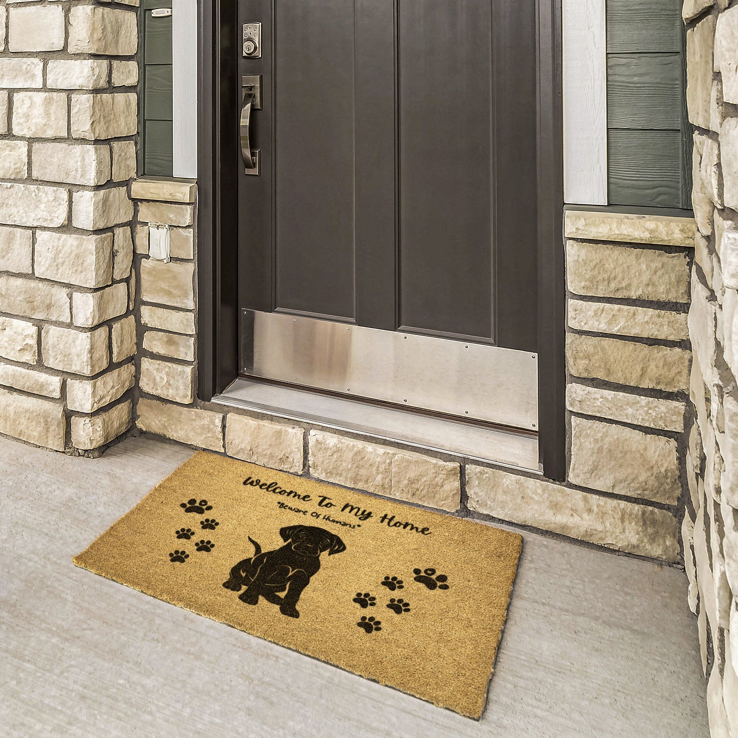 Welcome To My Home" Puppy Doormat