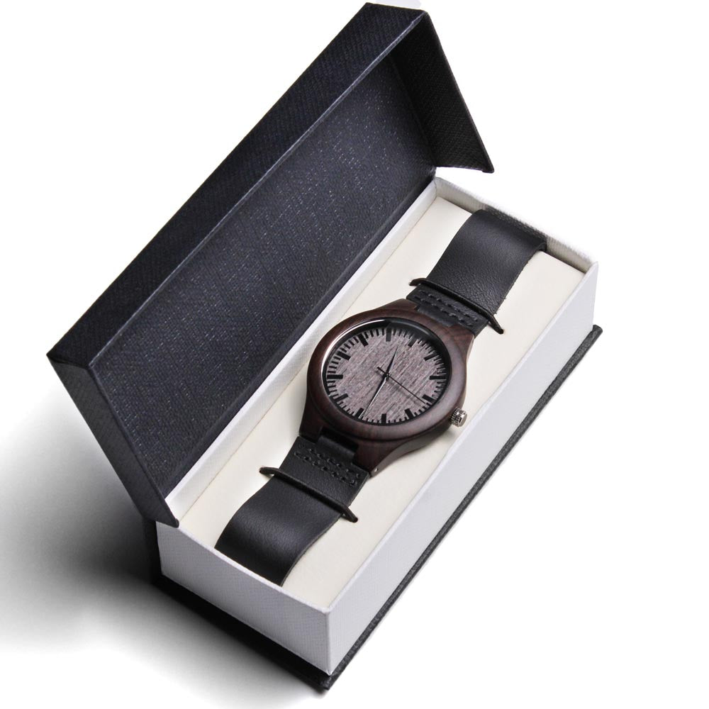 "Every Day With You" Engraved Wooden Watch