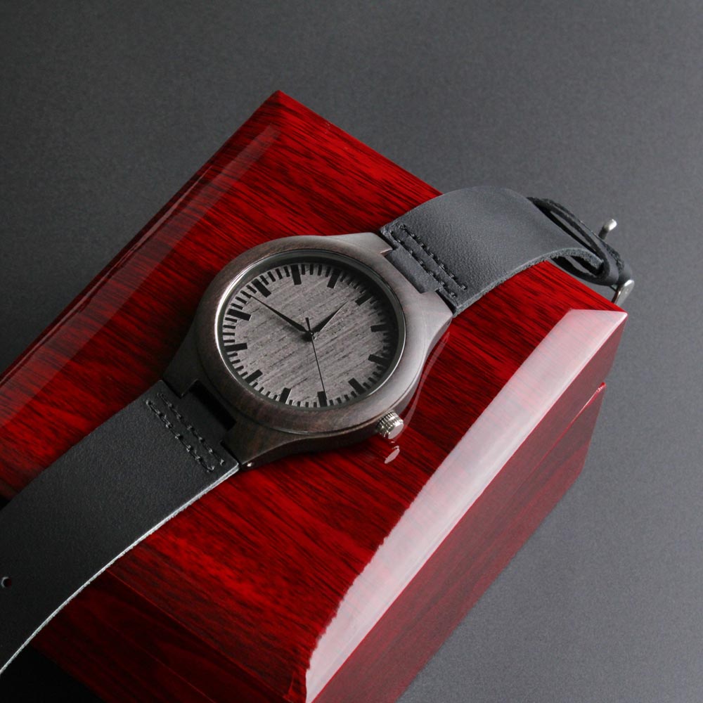 "You Are My Once In  A Lifetime" Engraved Wooden Watch