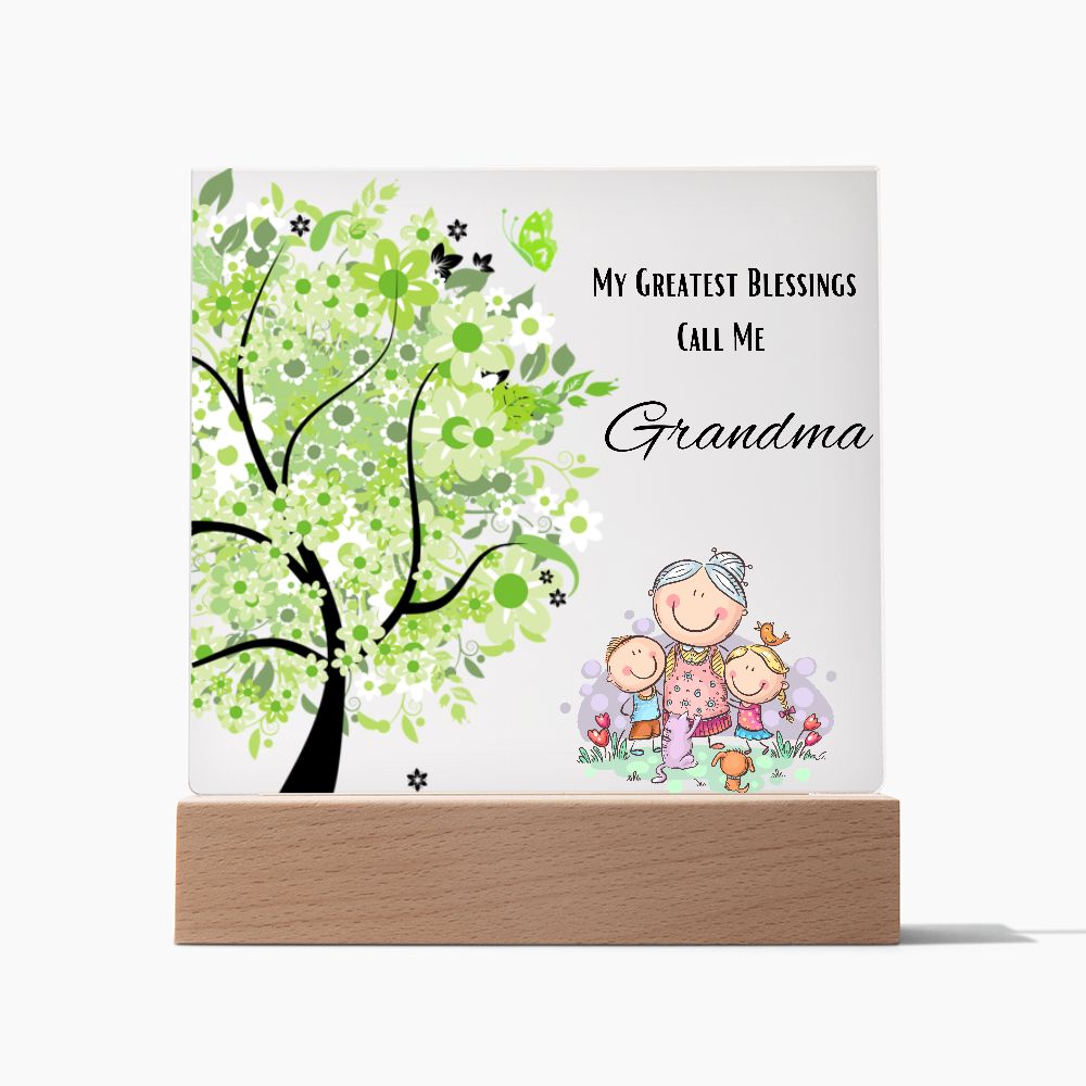 "Grandma" Acrylic Square Plaque