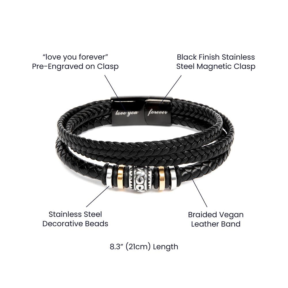 "Love You Forever" Engraved Bracelet