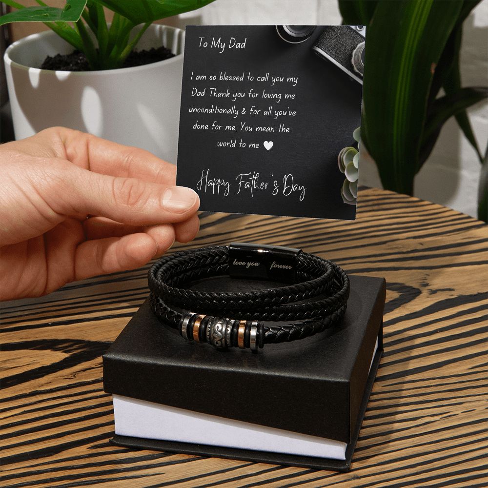 "Love You Forever" Engraved Bracelet