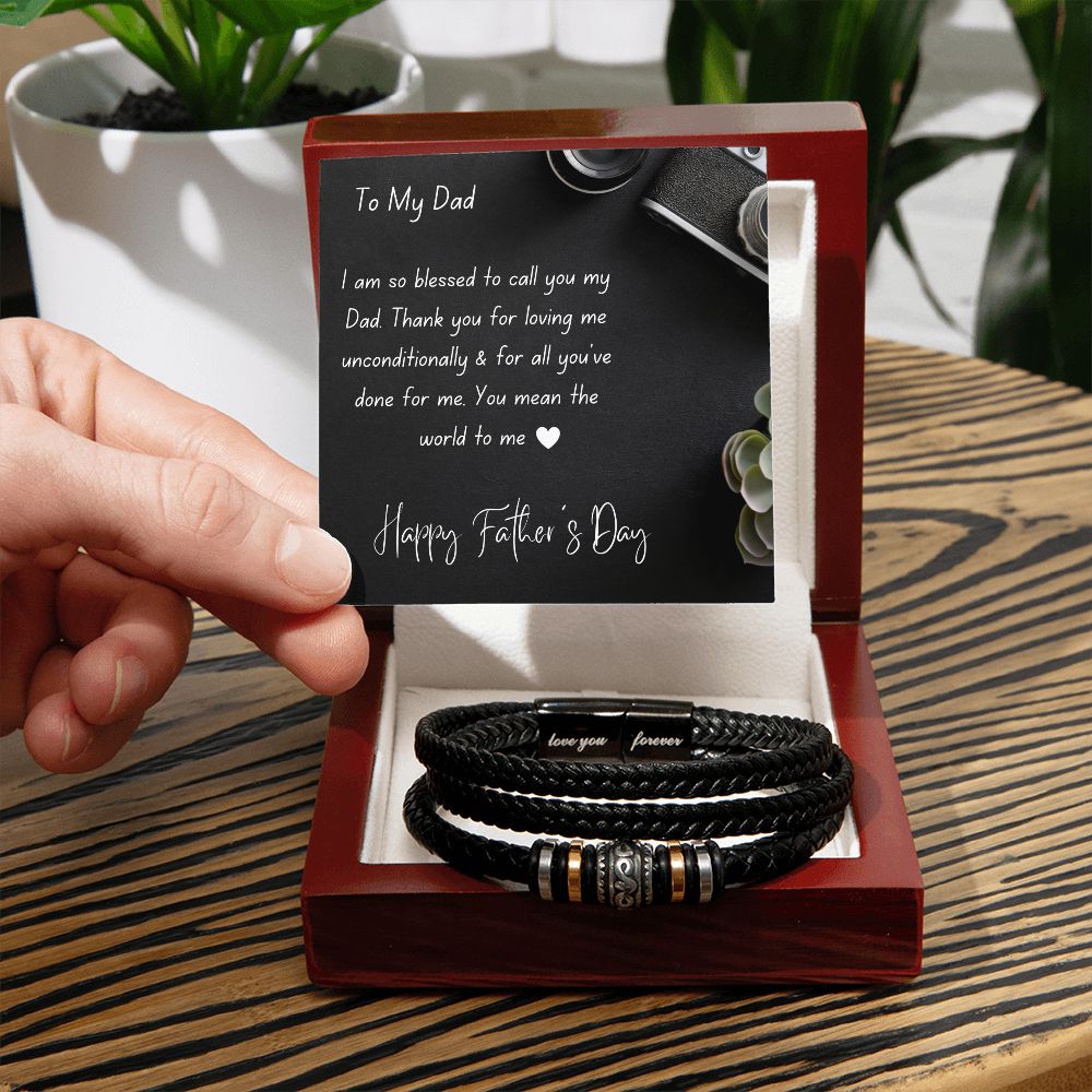 "Love You Forever" Engraved Bracelet