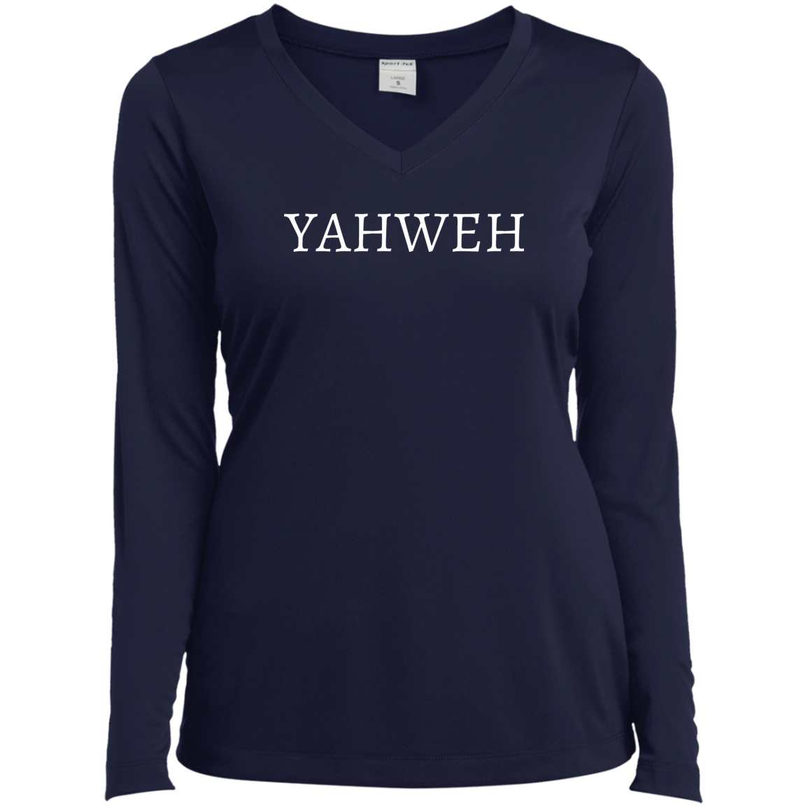 "YAHWEH" Long Sleeve V-Neck T-Shirt
