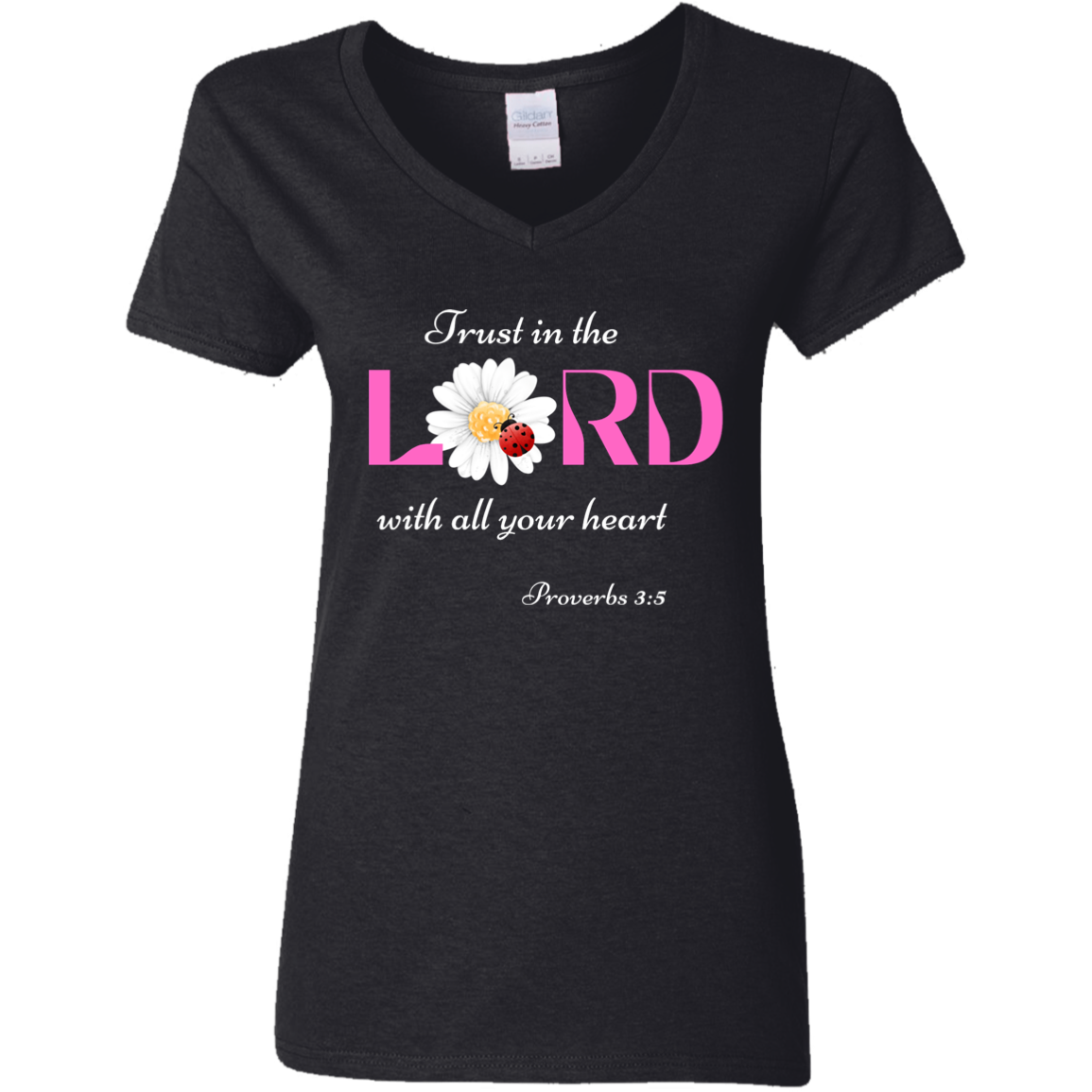"Trust in the Lord" Ladies' V-Neck T-Shirt