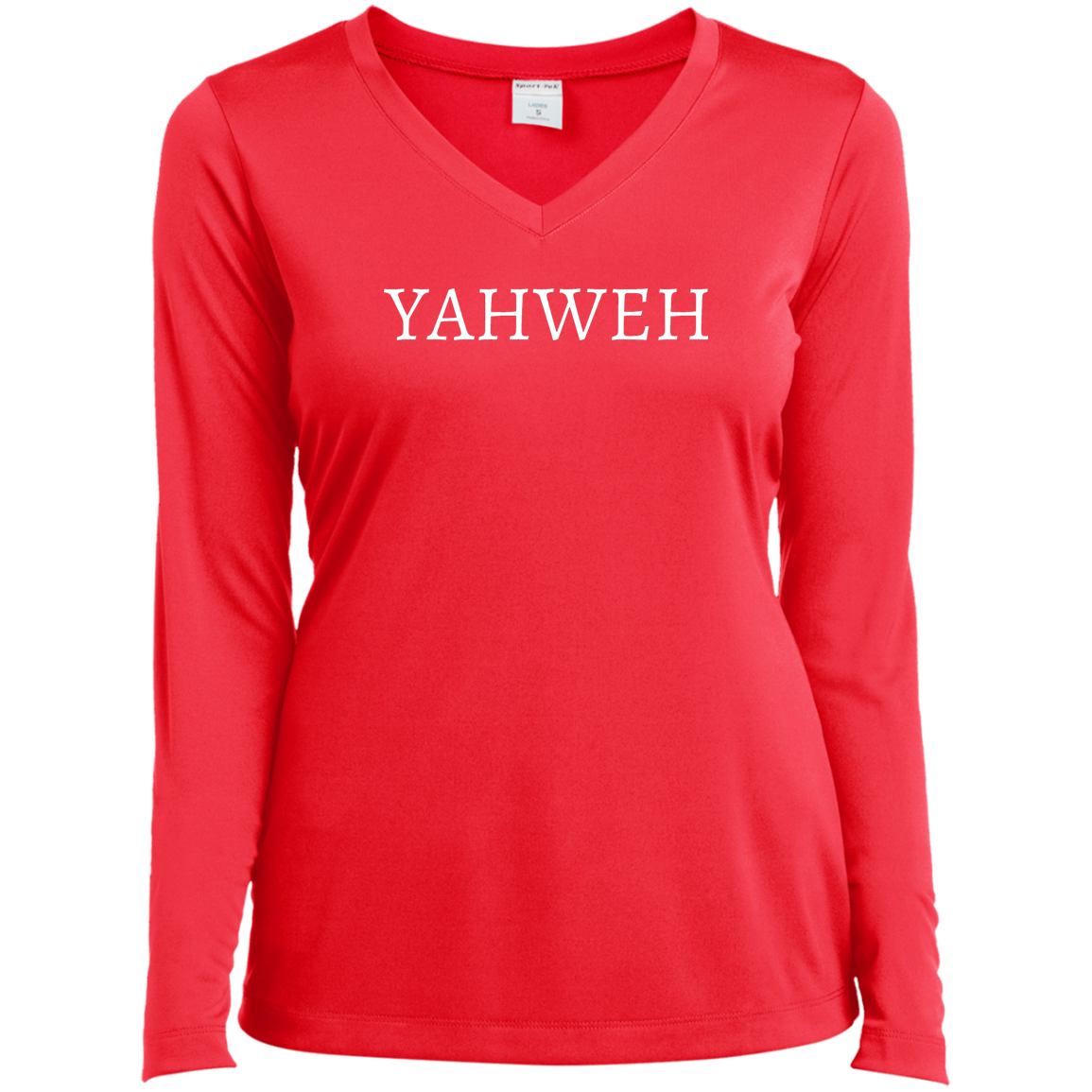 "YAHWEH" Long Sleeve V-Neck T-Shirt
