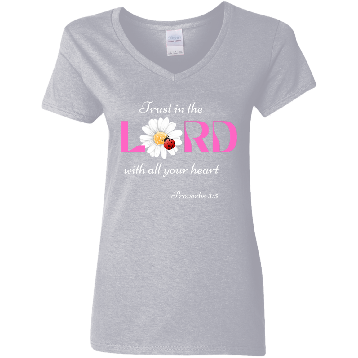 "Trust in the Lord" Ladies' V-Neck T-Shirt