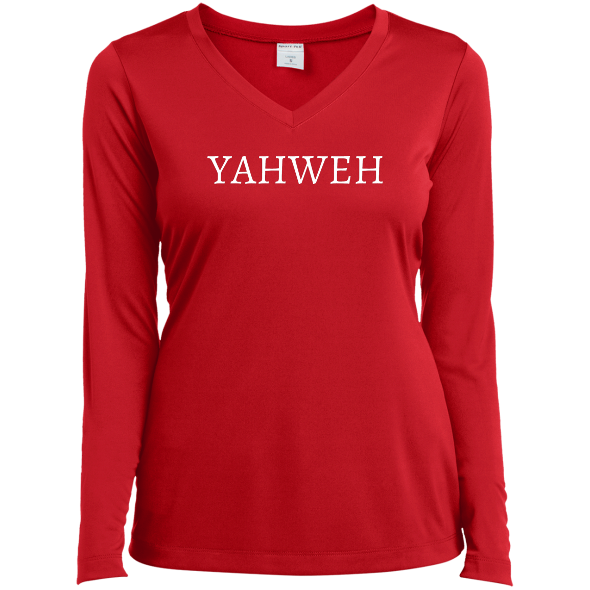 "YAHWEH" Long Sleeve V-Neck T-Shirt
