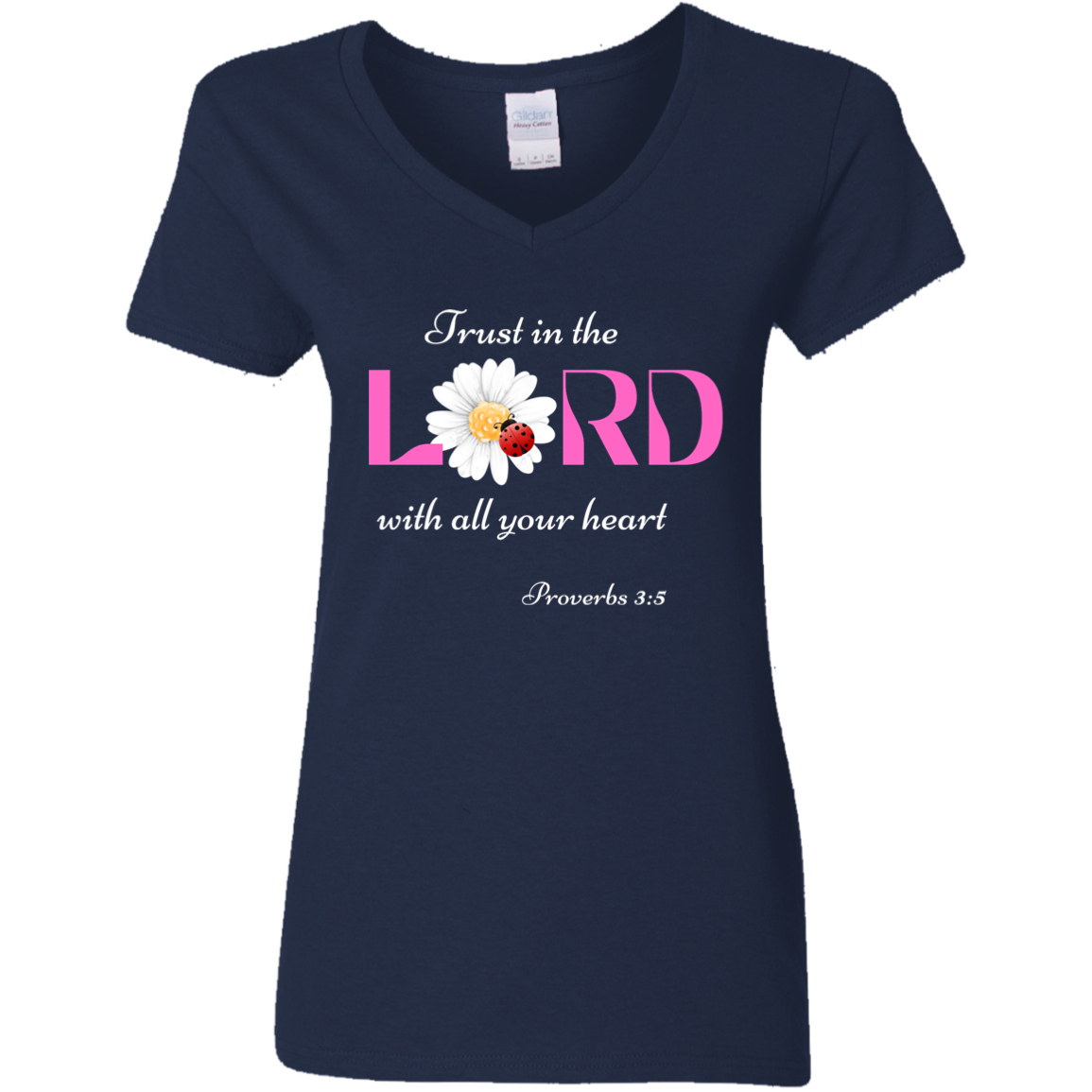 "Trust in the Lord" Ladies' V-Neck T-Shirt