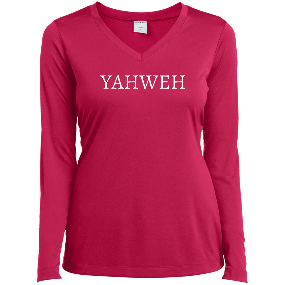 "YAHWEH" Long Sleeve V-Neck T-Shirt