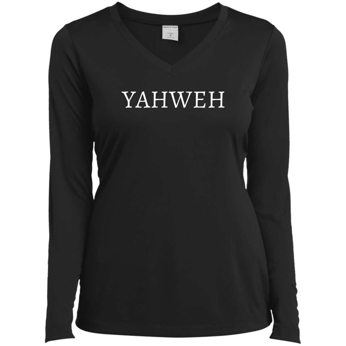 "YAHWEH" Long Sleeve V-Neck T-Shirt